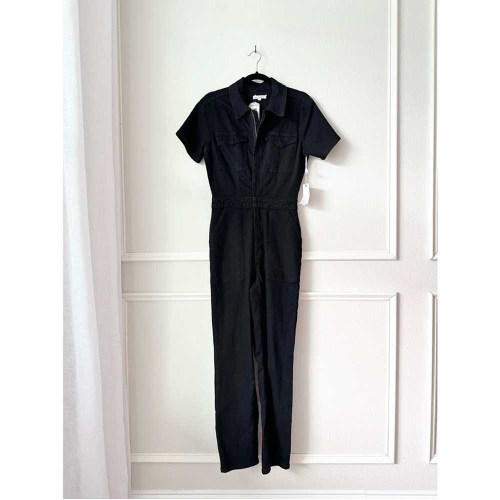NWT Good American Fit For Sucess Jumpsuit in Black 099 sz M